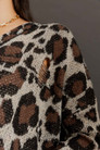 Ivory Distressed Leopard Knit
