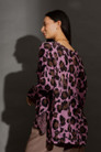 Pink Distressed Leopard Knit