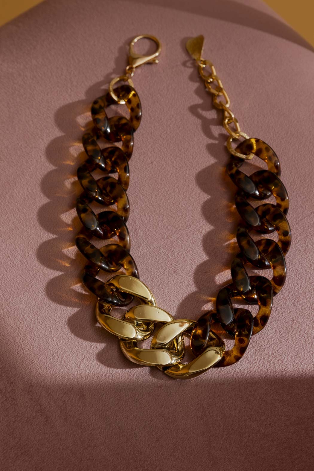 Tortoise Shell Chunky Necklace Women's Accessories - Main Image