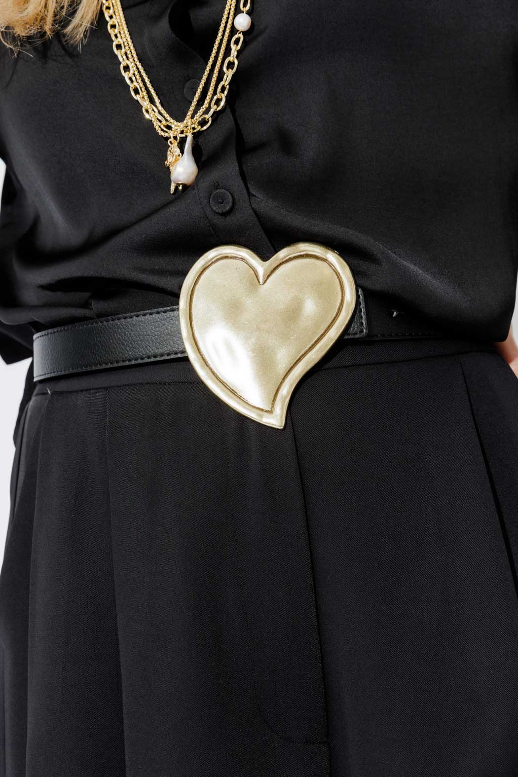 Black Heart Buckle Belt | Women's Belts & Accessories