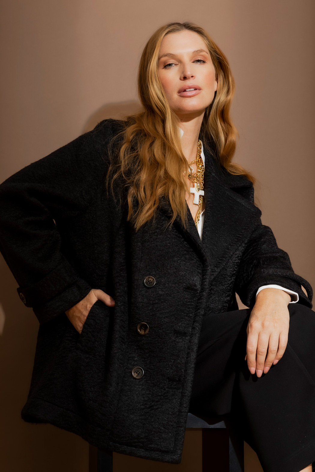 Treat ürself soft girl wool like jaket Treat Yourself To A Soft Girl Wool-like Jacket. Black Soft