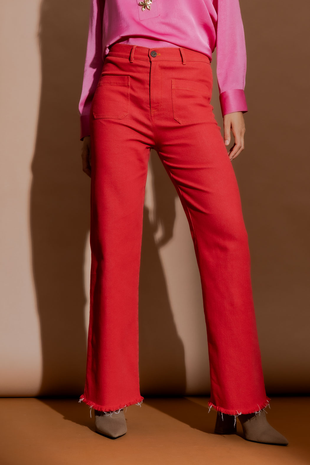 Red Pocket Jean Women's Jeans Denim