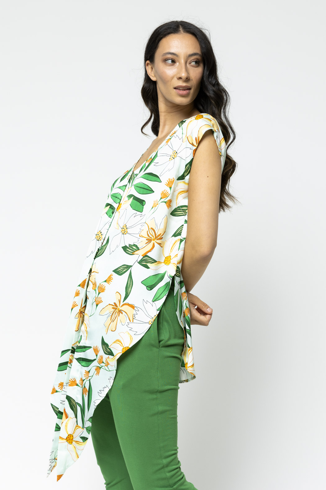 mint floral top
