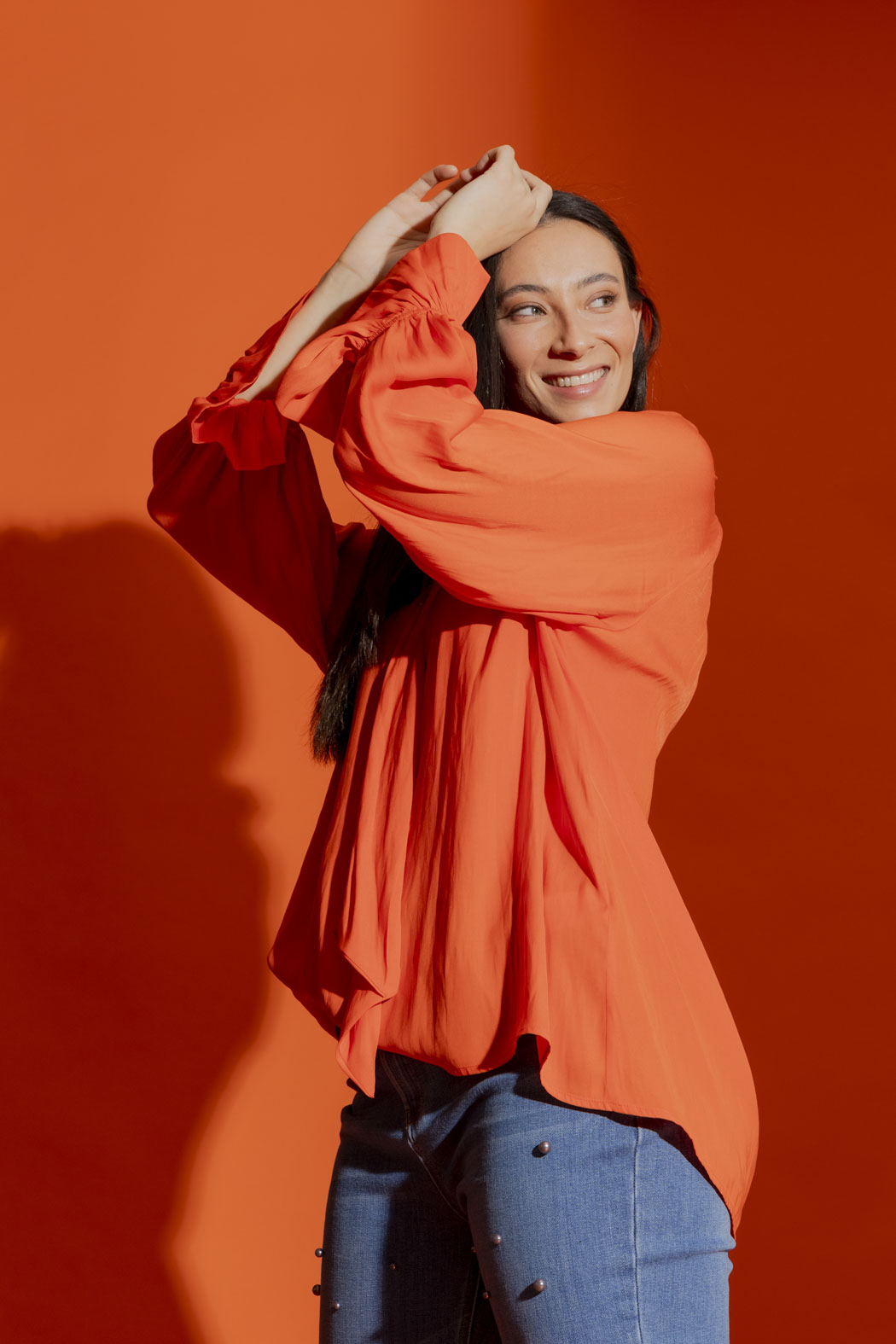 Orange Blouse Orange Shirt With Jeans Orange Pants Orange Shirt