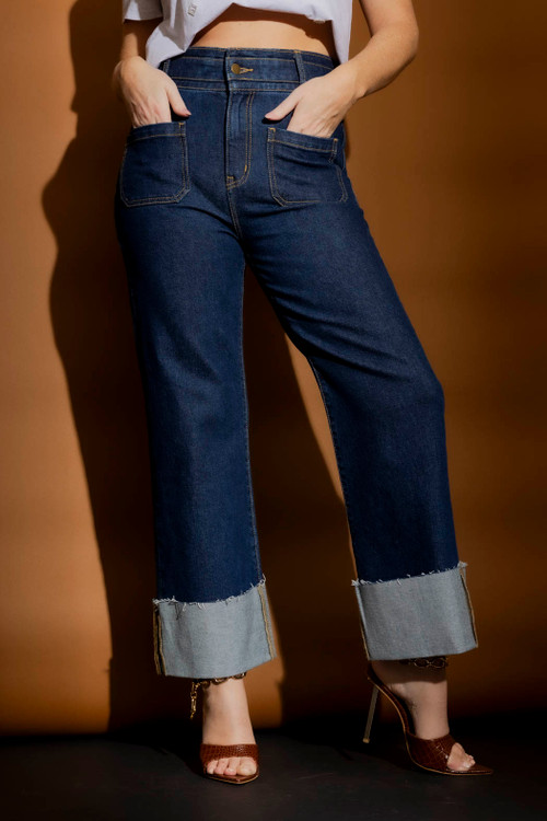 Dark Denim Stretch Pocket Jean Women's Jeans and casual pants