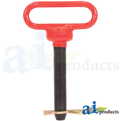 Hitch Pin, Red Handled 3/4" x 4"