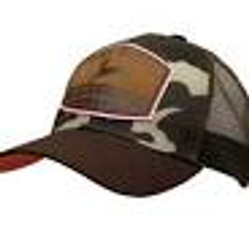 Womens brown and camo cap