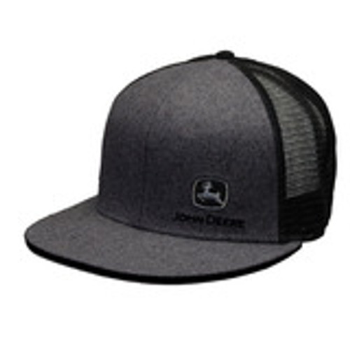 Mens Charcoal Flat Bill Cap