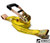 27' X 2" Ratchet, Yellow Webbing, Large Bar Handle, Flat Hooks, Cut Case