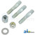 Tapered Pin Kit (Incl. 3 pins & 2 nuts = washer) for 1.750" bore yokes