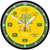 Green Vintage Logo Clock
