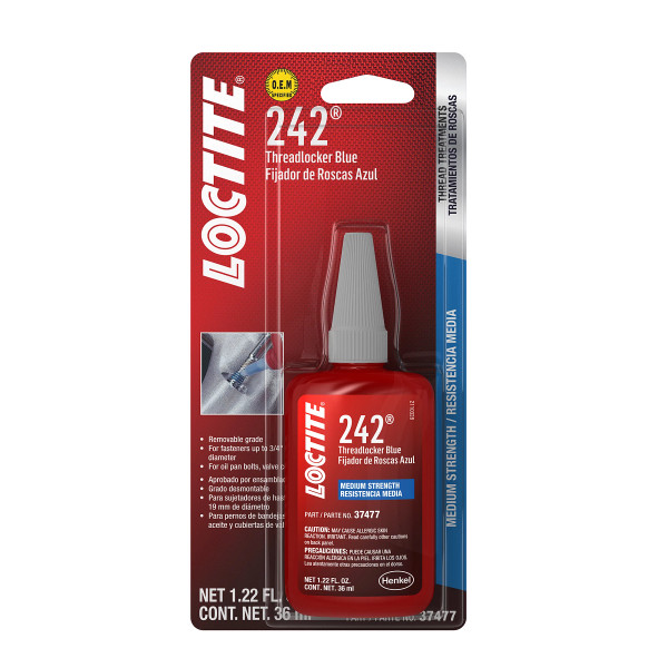 PM37477: LOCTITE® Threadlocker 242®, 36 ml (1.22 Oz)