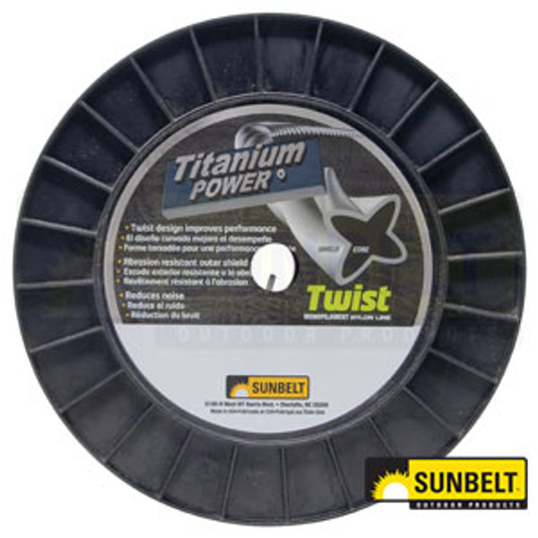 Titanium Power Trimmer Line, .105" twist, A-B155105