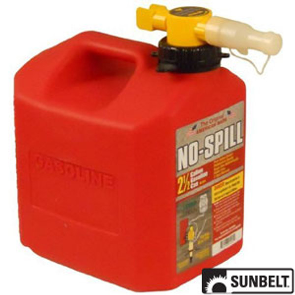 Fuel Can, No-Spill CARB Gas Can (2.5 gallon)