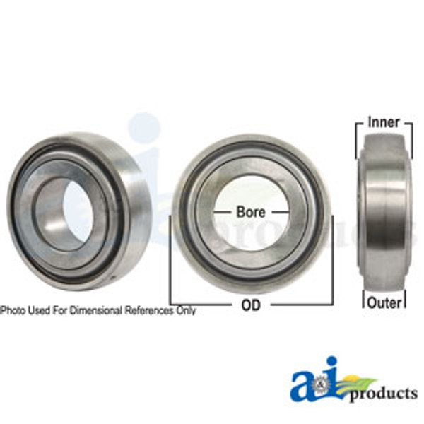 ,Disc Bearing; Spherical, Round Bore, Re-Lubricatable