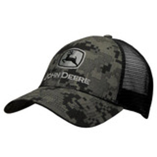 Mens Black Digital Camo Cap