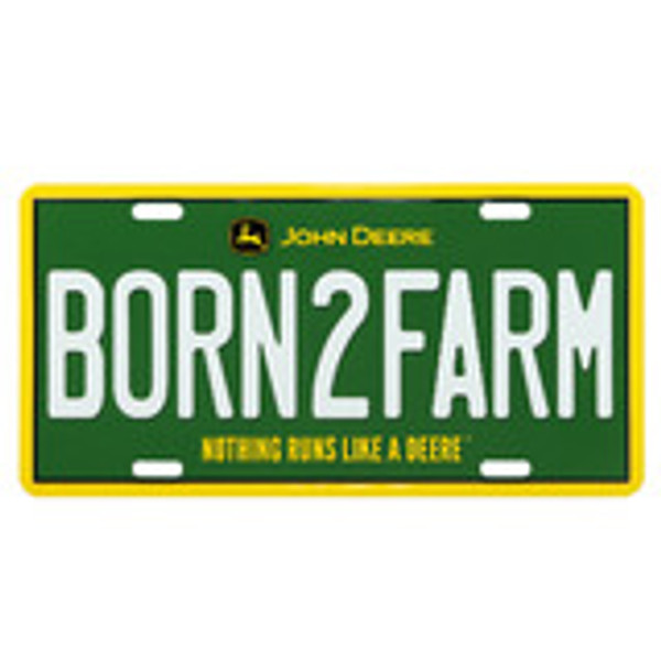 BORN2FARM License Plate