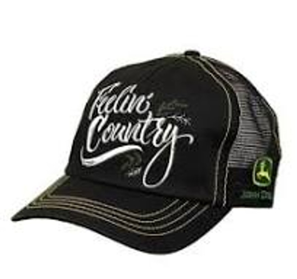 Womens Black Feeling Country Cap