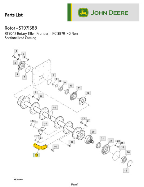 LEFT HELICOIDAL BLADE - 5MH73100405