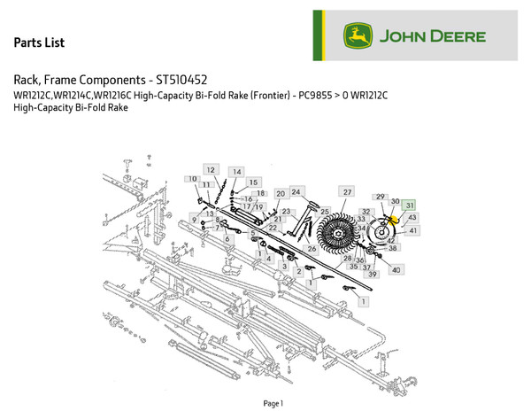 RAKE WHEEL TOOTH