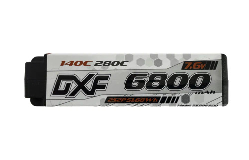 DXF 7.6V 6800mah Platinum Shorty 140C HV LiPo