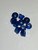 M4 Lock Nut Flanged Aluminum Blue (10)