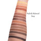 Perfectly Balanced Deep warm neutral eye shadow swatches on arm