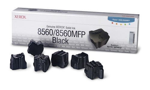 108R00727 - Xerox GENUINE XEROX SOLID INK BLACK, PHASER 8560/8560MFP (6 STICKS) FOR PHASER 8560MFP