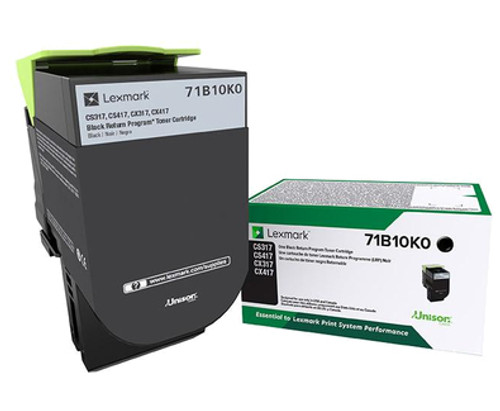 71B10K0 - Lexmark BLACK RETURN PROGRAM TONER