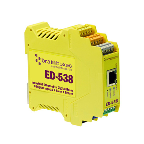 ED-538 - Brainboxes ETHERNET TO DIGITAL IO RELAY