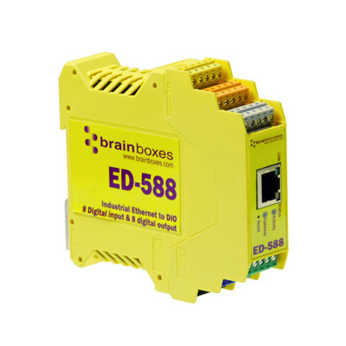 ED-588 - Brainboxes ETHERNET 8 DIGITAL INPUTS + 8