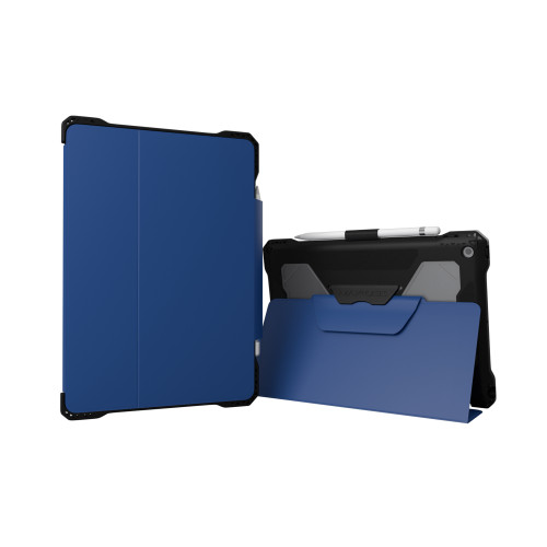 AP-EFX-IP9-BLU - MAX CASES EXTREME FOLIO-X2 FOR IPAD 9 (7/8) 10.2 (2021) (BLUE-NEW WIPEABLE MATERIAL) (BLUE