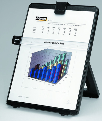 21106 - Fellowes POSITIONS DOCUMENTS FOR EASY READING. STURDY, NON-MAGNETIC COPYHOLDER INCLUDES R