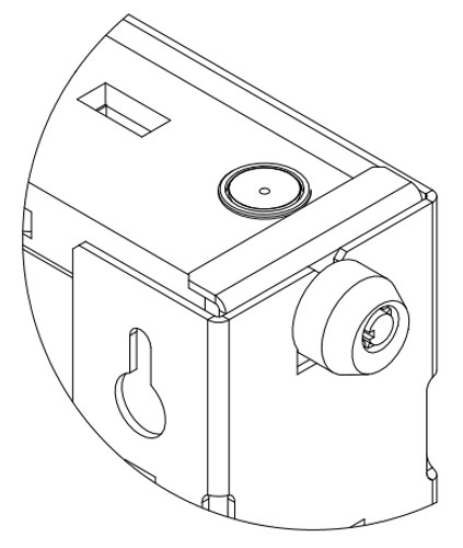 101-5205 - RackSolutions LOCK UPGRADE KIT FOR THINKCENTRE M93P WALL MOUNT KIT 104-5202, 104-5201