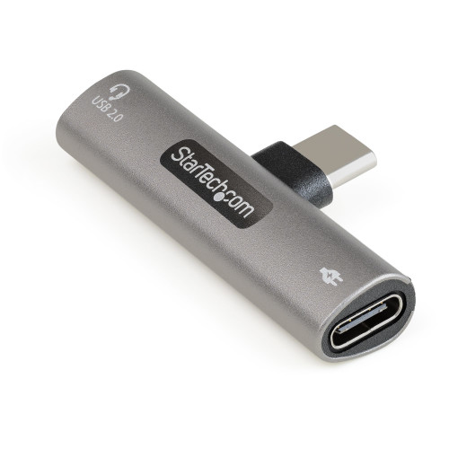 CDP2CAPDM - StarTech.com USB C AUDIO AND CHARGE ADAPTER W/ USB-C PORT FOR HEADSET/HEADPHONES/DATA TRANSFE