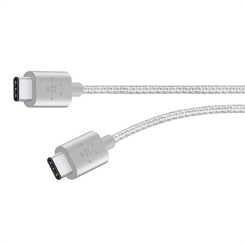 F2CU041BT06-SLV - Belkin CABLE,PREMIUM,USB 2.0,TYPE C-TYPE C,3A,6 ,SLVR