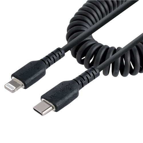 RUSB2CLT50CMBC - StarTech.com 50CM/20IN USB C LIGHTNING CABLE, COILED