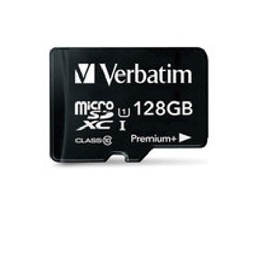 99142 - Verbatim VERBATIM MEMORY CARD WITH ADAPTER, PREMIUM+ 533X, 128GB, MICROSDXC, UHS-1 CLASS