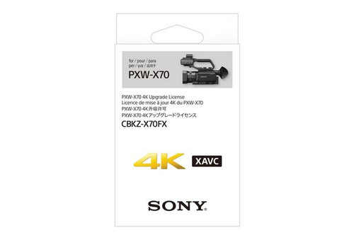 CBKZX70FX - Sony 4K UPGRADE LICENSE FOR PXWX70