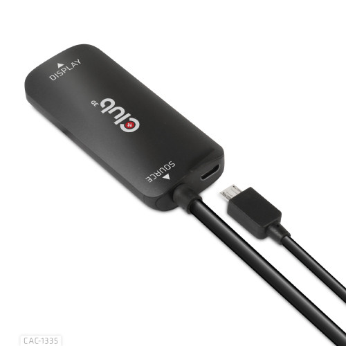 CAC-1335 - CLUB3D HDMI+MICRO USB TO DP M/F ACTIVE ADAPTER