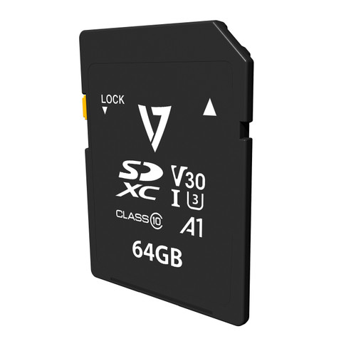 VPSD64GV30U3 - V7 64GB SDXC V30 U3 A1 CL10 4K UHD
