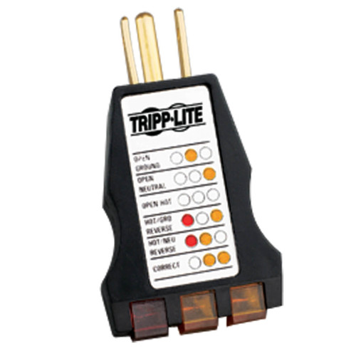 CT120 - Tripp Lite INSTANT-READ AC OUTLET CIRCUIT TESTER WITH DIAGNOSTIC LEDS