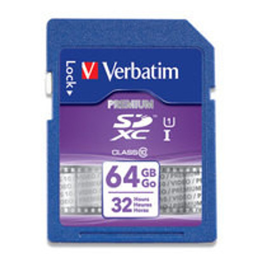 97466 - Verbatim FLASH MEMORY CARD - 64 GB - SDXC MEMORY CARD