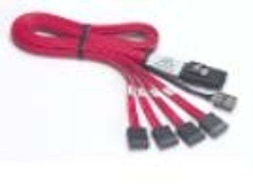 CABMS2FN05 - Promise Technology CABLE: INTERNAL MINI SERIAL ATTACHED SCSI (SAS) X4 (SFF-8087) TO (4) X1 SERIAL A