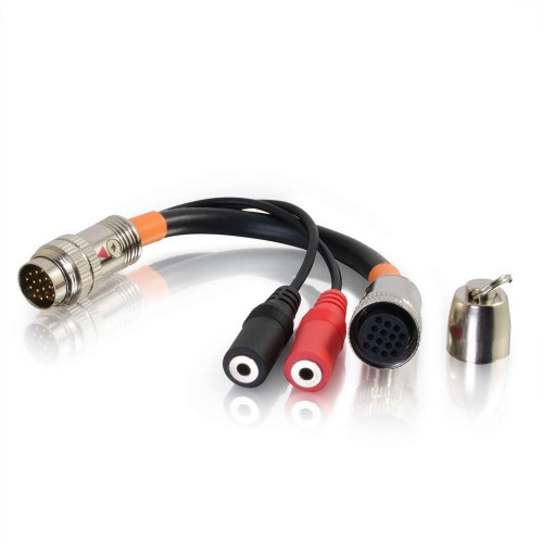 60101 - C2G 6IN RAPIDRUN DUAL 3.5MM AUDIO BREAKOUT ADAPTER CABLE - DISPLAY