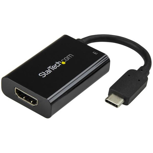 CDP2HDUCP - StarTech.com BLACK USB TYPE C (DP 1.2 ALT MODE) TO HDMI 2.0 VIDEO DISPLAY ADAPTER CONVERTER 4