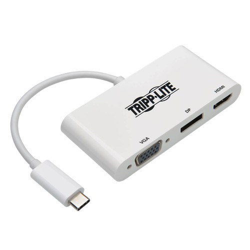 U444-06N-HVDPW - Tripp Lite USB-C TO HDMIDISPLAYPORTVGA ADAPTER - USB 3.1 GEN 1, THUNDERBOLT 3 COMPATIBLE, U