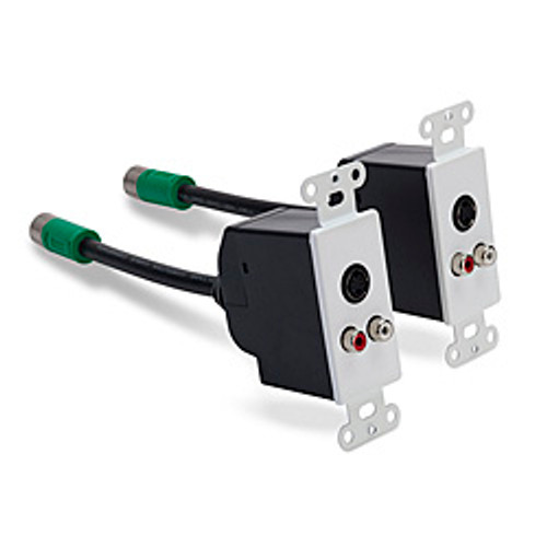 AV360-CSS11-WP - Belkin WALL PLATE - LEFT CONNECTOR(S): 2 X RCA - FEMALE 1 X 4 PIN MINI-DIN - FEMALE