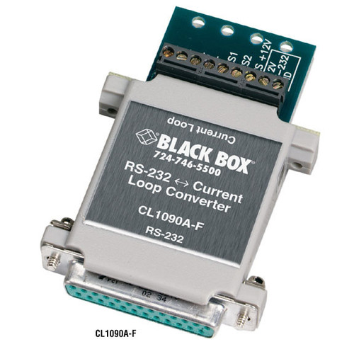 CL1090A-F-US - Black Box ASYNC RS-232 TO CURRENT LOOP INTERFACE CONVERTER DB25 TO TERMINAL BLOCK, GSA, TA