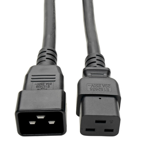 P036-006-2C19 - Tripp Lite 6FT POWER CORD EXTENSION Y SPLITTER CABLE C19 TO C20 20A 12AWG